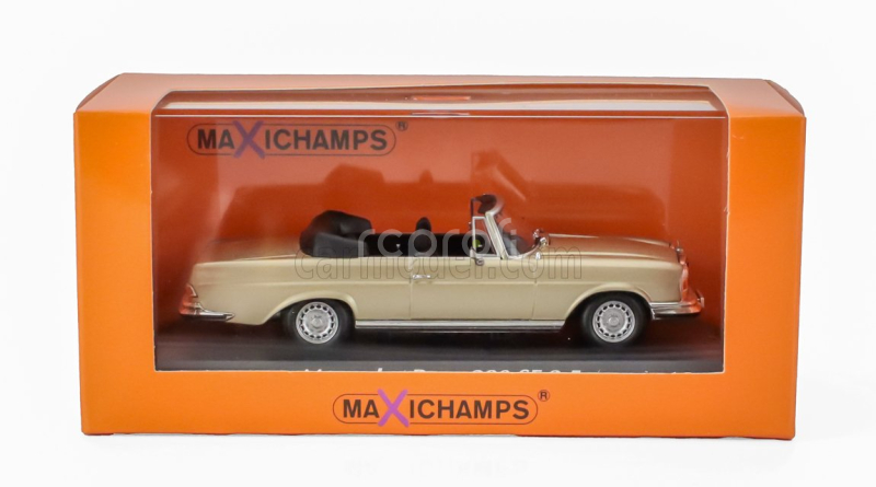 Minichamps Mercedes benz S-class 280se 3.5 (w111) Cabriolet 1970 1:43 Gold Met