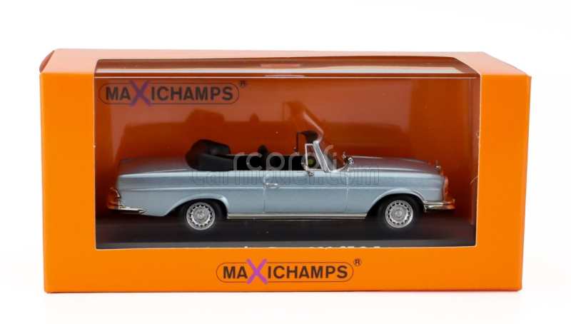 Minichamps Mercedes benz S-class 280se 3.5 (w111) Cabriolet 1970 1:43 Světle Modrá Met