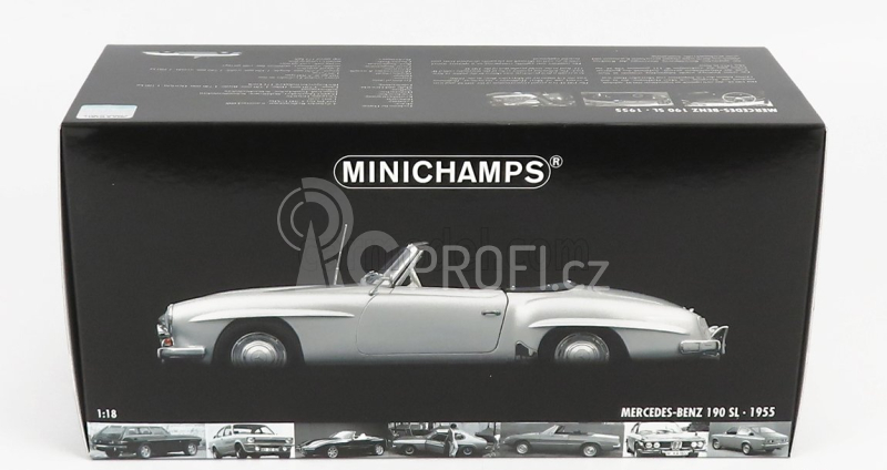 Minichamps Mercedes benz Sl-class 190sl (w121) Spider 1955 1:18 Silver