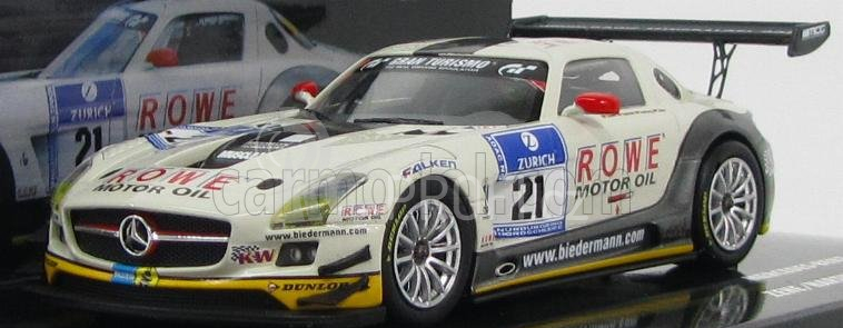 Minichamps Mercedes benz Sls Amg Gt3 N 21 24h Nurburgring 2012 1:43, bílá