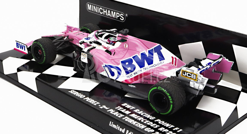 Minichamps Mercedes bwt F1 Rp20 Sportpesa Racing Point N 11 1:43, růžová