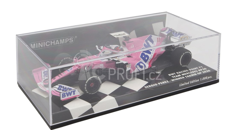 Minichamps Mercedes bwt F1 Rp20 Sportpesa Racing Point N 11 1:43, růžová