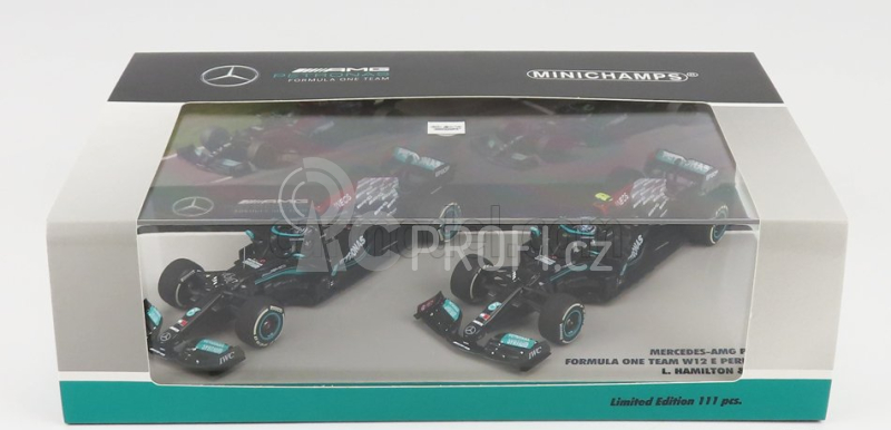 Minichamps Mercedes gp F1 Set dvou modelů 1:43, černá