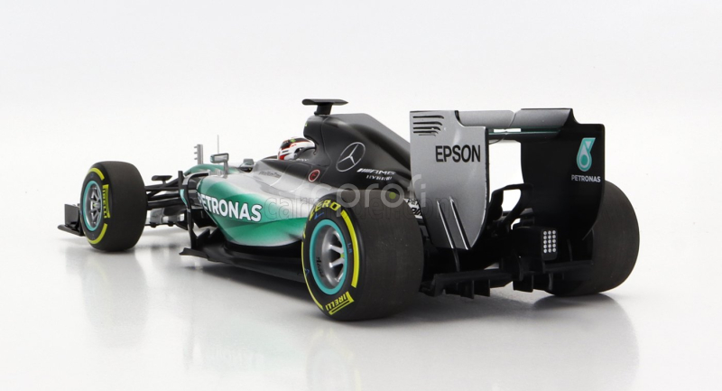 Minichamps Mercedes gp F1  W06 Amg Petronas N 44 World Champion Season 2015 Lewis Hamilton 1:18 Stříbrná Zelená