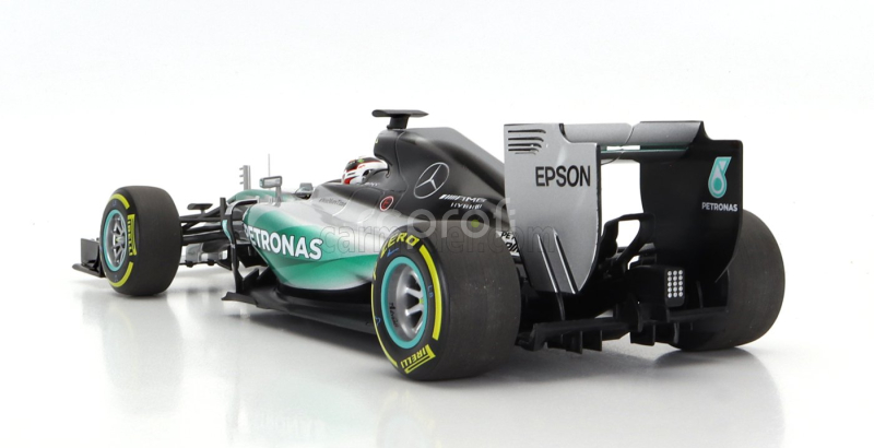Minichamps Mercedes gp F1  W06 Amg Petronas N 44 World Champion Season 2015 Lewis Hamilton 1:18 Stříbrná Zelená