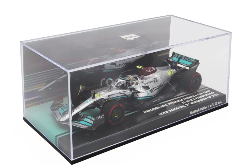 Minichamps Mercedes gp F1 W13e Team Mercedes-amg Petronas F1 N 44 2nd Hungarian Gp 2022 Lewis Hamilton 1:43 Stříbrná Zelená