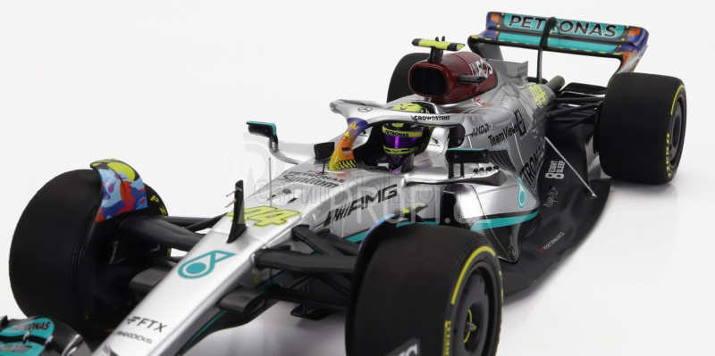 Minichamps Mercedes gp F1 W13e Mercedes-amg Petronas F1 N 44 1:18, stříbrná