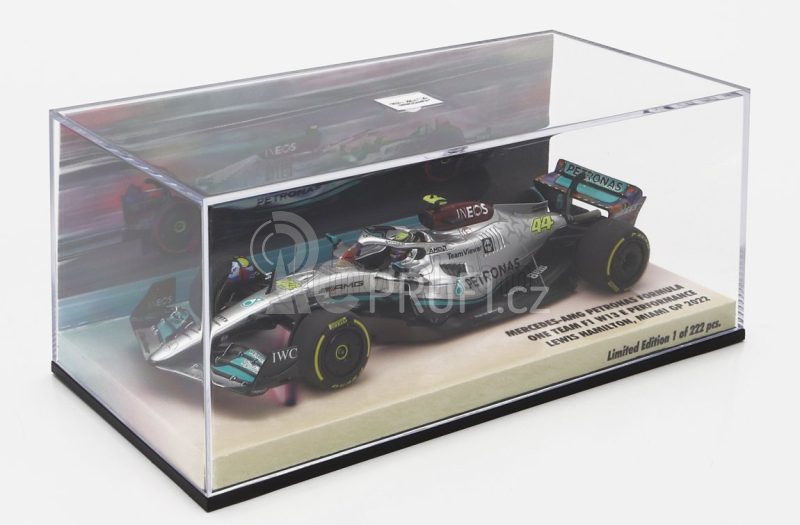 Minichamps Mercedes gp F1 W13e Mercedes-amg Petronas F1 N 44 1:43, stříbrná