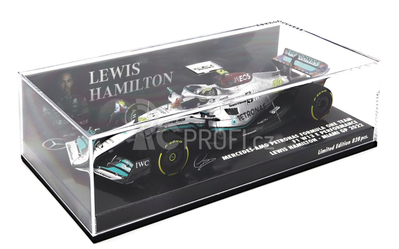Minichamps Mercedes gp F1 W13e Mercedes-amg Petronas F1 N 44 1:43, stříbrná