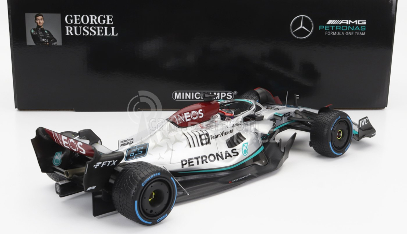 Minichamps Mercedes gp F1 W13e Mercedes-amg Petronas F1 N 44 1:18, stříbrná