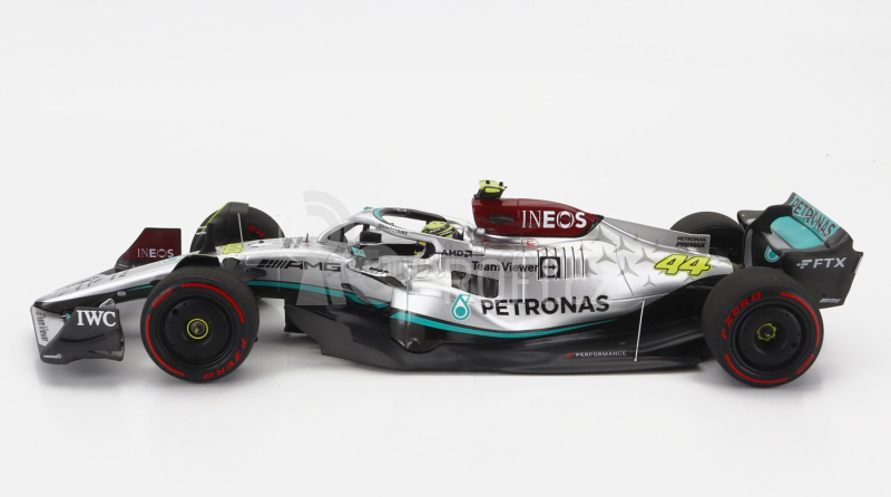Minichamps Mercedes gp F1 W13e Mercedes-amg Petronas F1 N 44 1:18, stříbrná