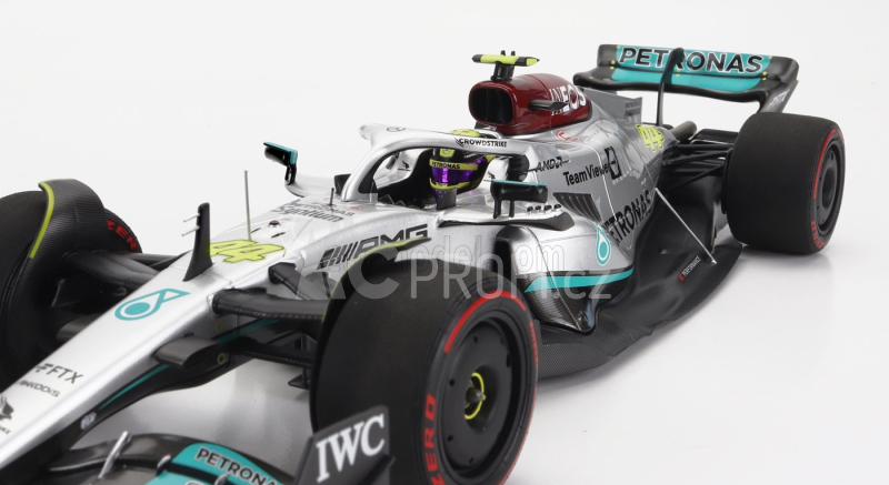 Minichamps Mercedes gp F1 W13e Mercedes-amg Petronas F1 N 44 1:18, stříbrná