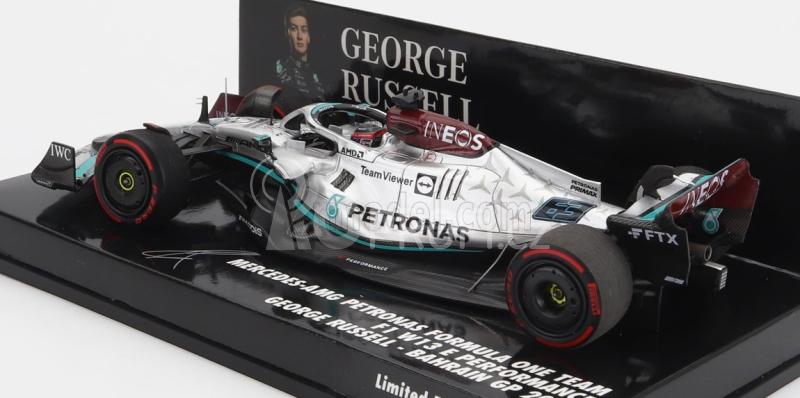 Minichamps Mercedes gp F1 W13e Mercedes-amg Petronas F1 N 63 1:43, stříbrná