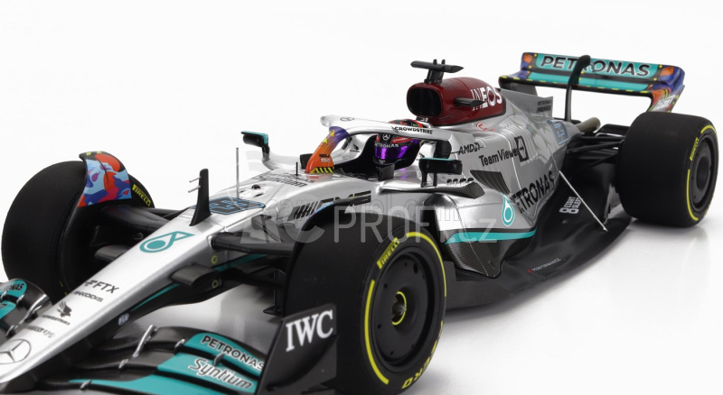 Minichamps Mercedes gp F1 W13e Mercedes-amg Petronas F1 N 63 1:18, stříbrná