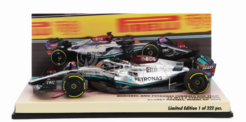 Minichamps Mercedes gp F1 W13e Mercedes-amg Petronas F1 N 63 1:43, stříbrná