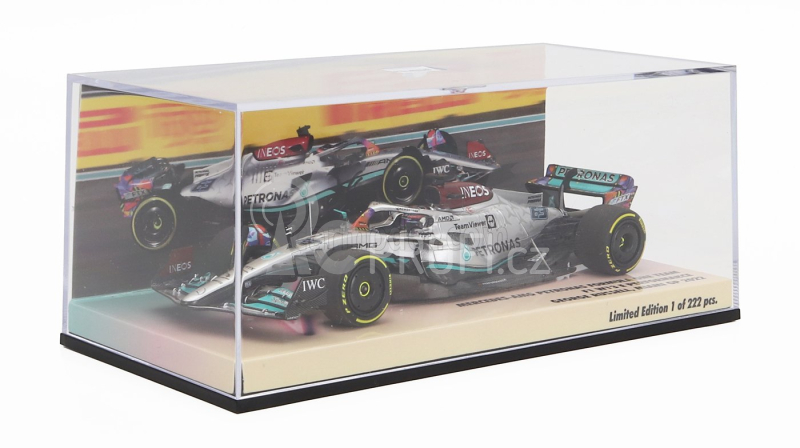 Minichamps Mercedes gp F1 W13e Mercedes-amg Petronas F1 N 63 1:43, stříbrná