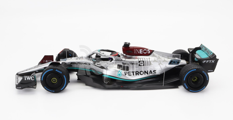 Minichamps Mercedes gp F1 W13e Mercedes-amg Petronas F1 N 63 1:18, stříbrná