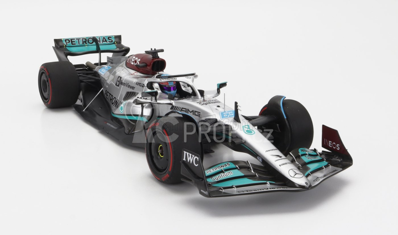 Minichamps Mercedes gp F1 W13e Mercedes-amg Petronas F1 N 63 1:18, stříbrná