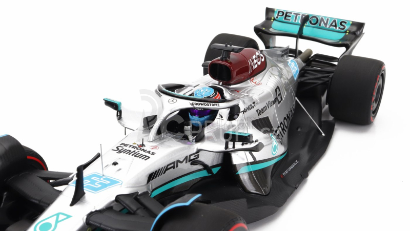 Minichamps Mercedes gp F1 W13e Mercedes-amg Petronas F1 N 63 1:18, stříbrná