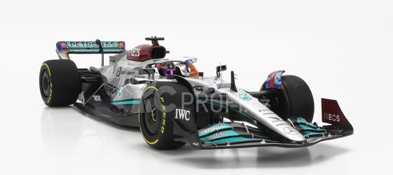 Minichamps Mercedes gp F1 W13e Mercedes-amg Petronas F1 N 63 1:18, stříbrná