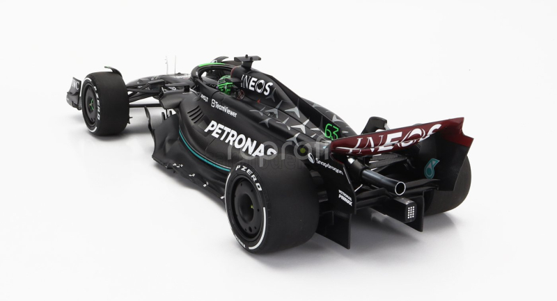 Minichamps Mercedes gp F1 W14 Team Mercedes-amg Petronas Formula One N 63 7th Bahrain Gp With Pit Board 2023 George Russell 1:18 Matt Black