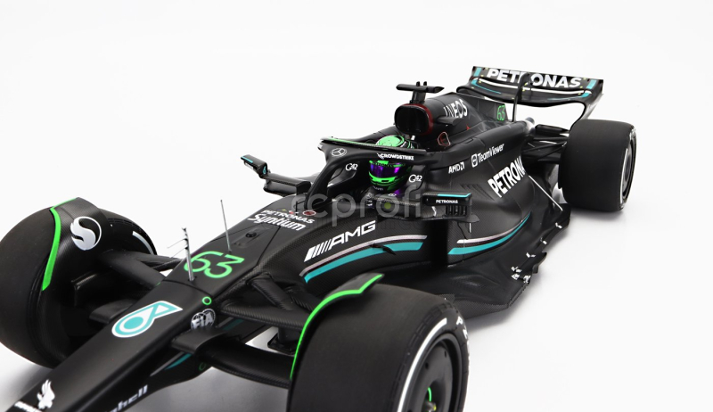 Minichamps Mercedes gp F1 W14 Team Mercedes-amg Petronas Formula One N 63 7th Bahrain Gp With Pit Board 2023 George Russell 1:18 Matt Black