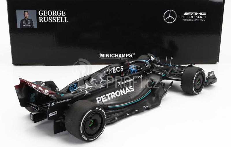 Minichamps Mercedes gp F1 W14 Team Mercedes-amg Petronas Formula One N 63 Australian Gp 2023 George Russel 1:18 Matt Black