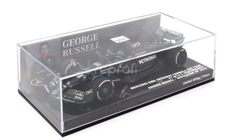 Minichamps Mercedes gp F1 W14 Team Mercedes-amg Petronas Formula One N 63 Australian Gp 2023 George Russell 1:43 Matt Black