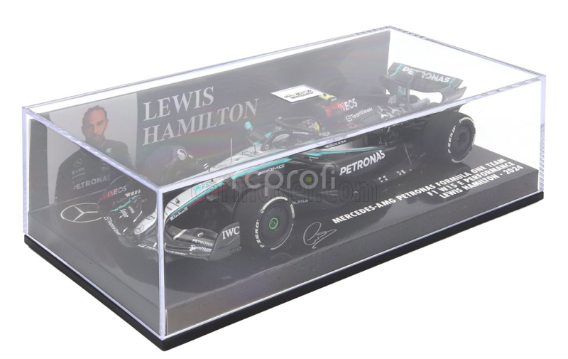 Minichamps Mercedes gp F1  W15 Eq Performance Team Amg Petronas Motorsport N 44 Season 2024 Lewis Hamilton 1:43 Černá Stříbrná Zelená