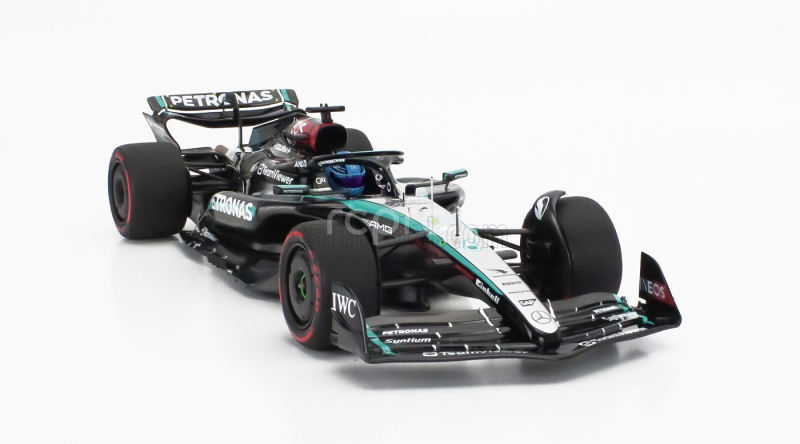 Minichamps Mercedes gp F1  W15 Eq Performance Team Amg Petronas Motorsport N 63 British Gp 2024 George Russell 1:18 Černá Stříbrná Zelená