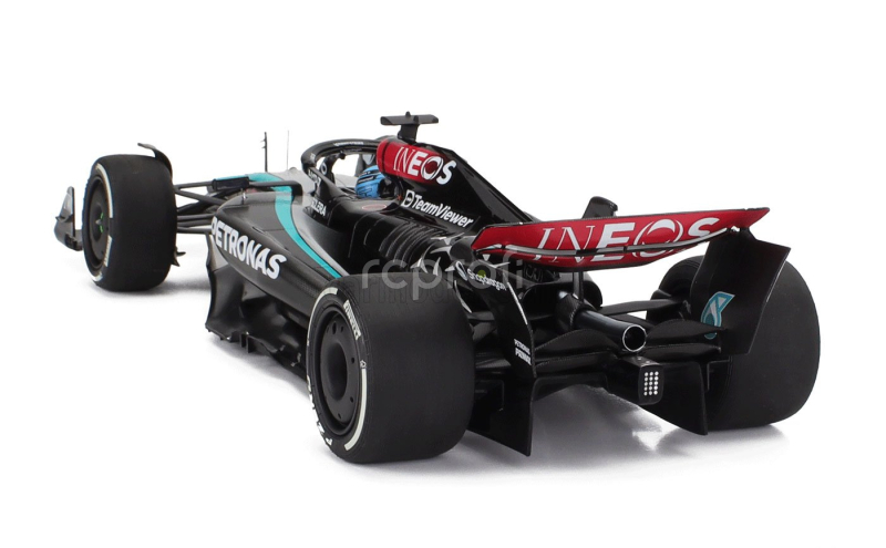 Minichamps Mercedes gp F1  W15 Eq Performance Team Amg Petronas Motorsport N 63 Season 2024 George Russell 1:18 Černá Stříbrná Zelená