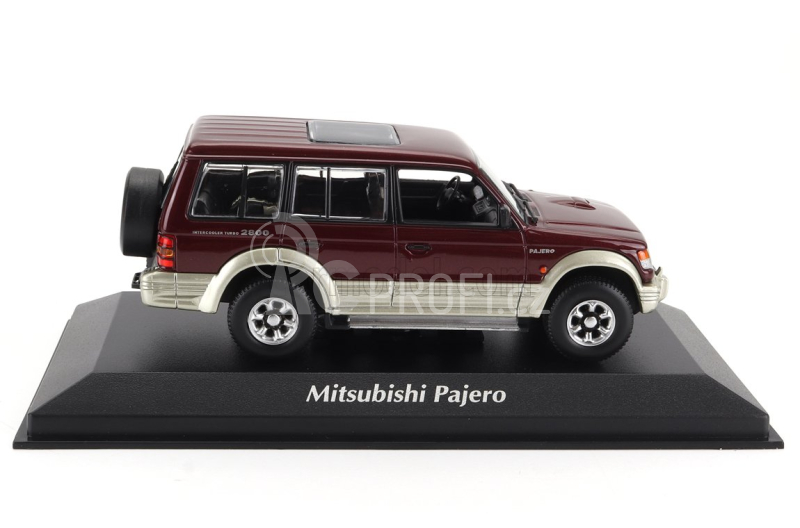 Minichamps Mitsubishi Pajero Lwb 2800 Turbo Intercooler 1991 1:43 Red Met Silver