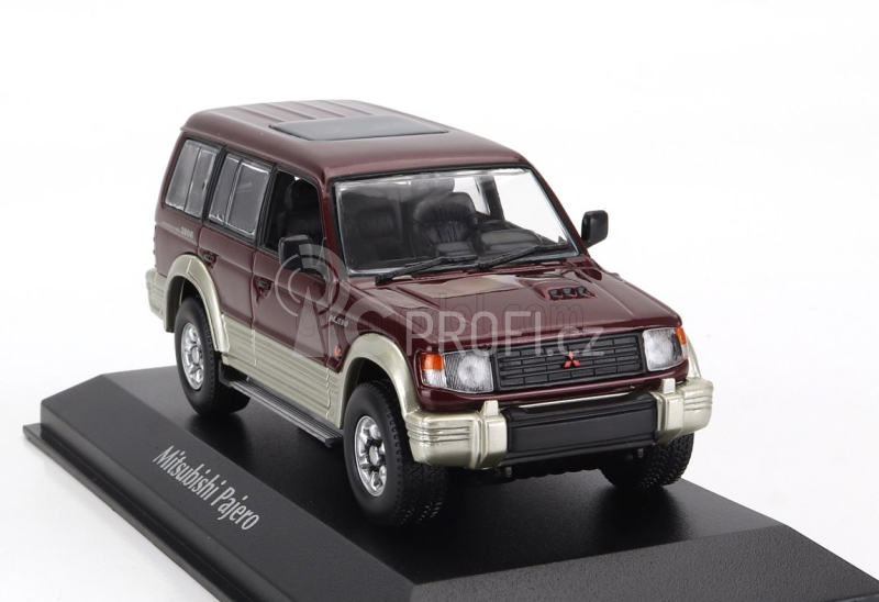 Minichamps Mitsubishi Pajero Lwb 2800 Turbo Intercooler 1991 1:43 Red Met Silver