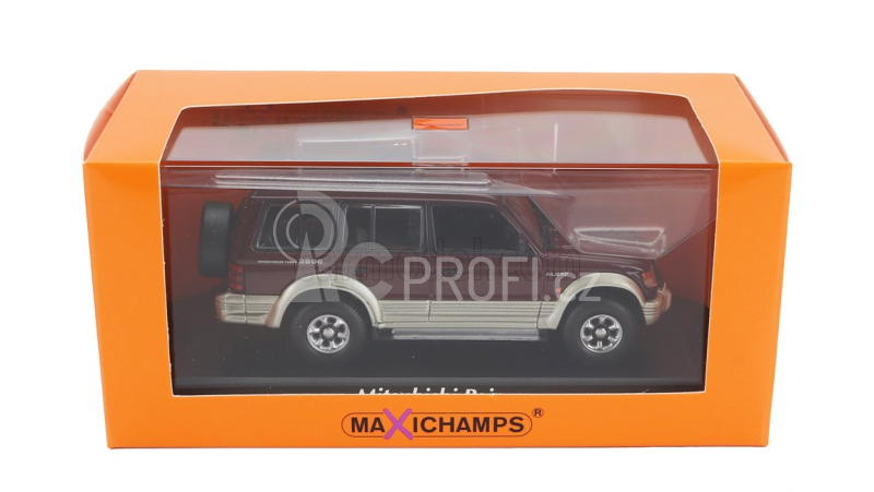 Minichamps Mitsubishi Pajero Lwb 2800 Turbo Intercooler 1991 1:43 Red Met Silver