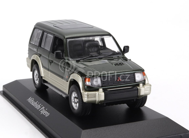 Minichamps Mitsubishi Pajero Lwb 2800 Turbo Intercooler 1991 1:43 Zelená Se Stříbrnou