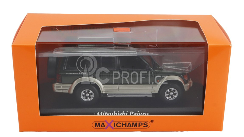 Minichamps Mitsubishi Pajero Lwb 2800 Turbo Intercooler 1991 1:43 Zelená Se Stříbrnou