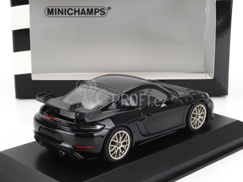 Minichamps Porsche 718 (982) Cayman Gt4 Rs Coupe 2021 - Neodyme Wheels 1:43 Black