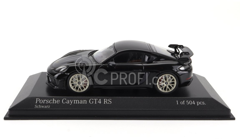 Minichamps Porsche 718 (982) Cayman Gt4 Rs Coupe 2021 - Neodyme Wheels 1:43 Black