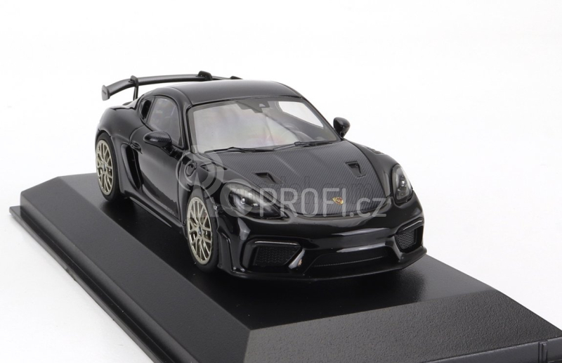 Minichamps Porsche 718 (982) Cayman Gt4 Rs Coupe 2021 - Neodyme Wheels 1:43 Black