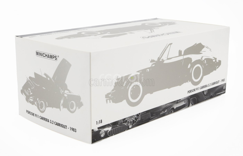 Minichamps Porsche 911 3.2 Carrera Cabriolet 1983 1:18 Grey Met