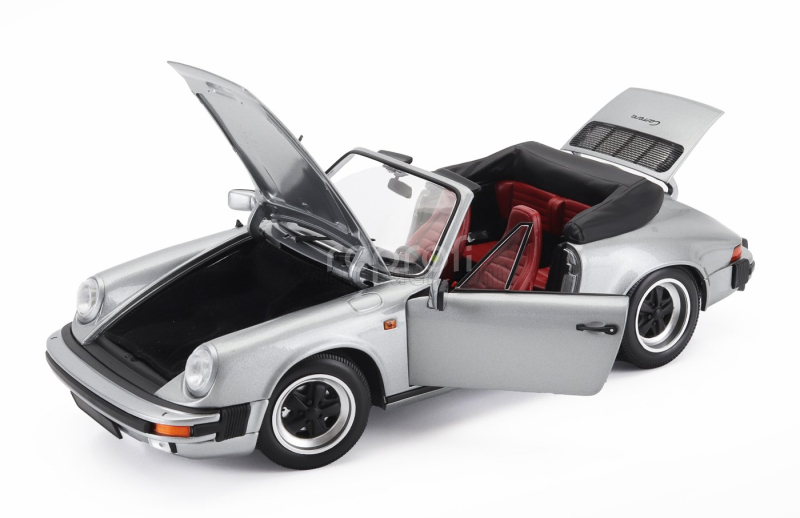 Minichamps Porsche 911 3.2 Carrera Cabriolet 1983 1:18 Grey Met