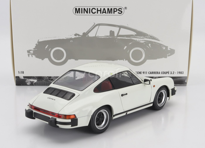 Minichamps Porsche 911 3.2 Carrera Coupe 1983 1:18 Bílá