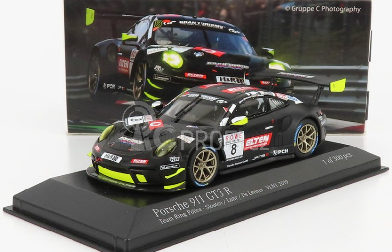 Minichamps Porsche 911 991-2 Gt3-r Team Iron Force N 8 1:43, černá