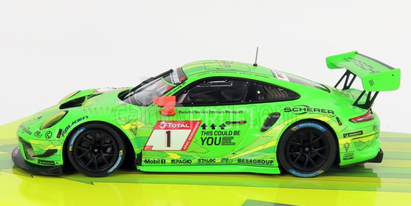 Minichamps Porsche 911 991-2 Gt3 R Team Manthey Racing N 1 1:43, zelená