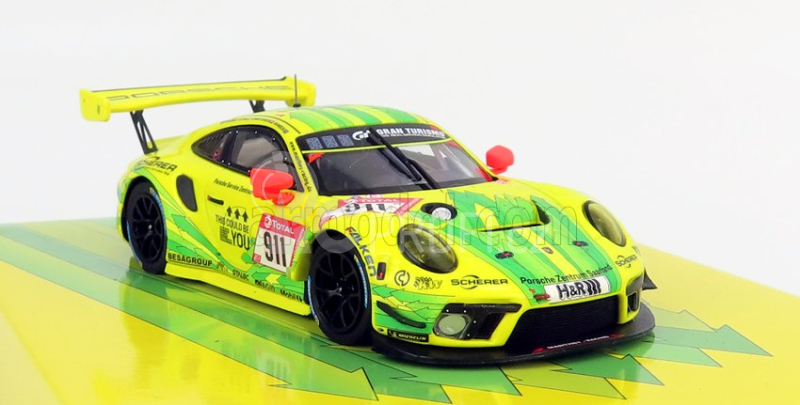 Minichamps Porsche 911 991-2 Gt3 R Team Manthey Racing N 911 1:43, žlutá