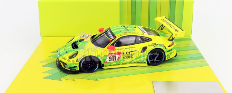 Minichamps Porsche 911 991-2 Gt3 R Team Manthey Racing N 911 1:43, žlutá