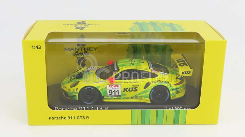 Minichamps Porsche 911 991-2 Gt3 R Team Manthey Racing N 911 1:43, žlutá