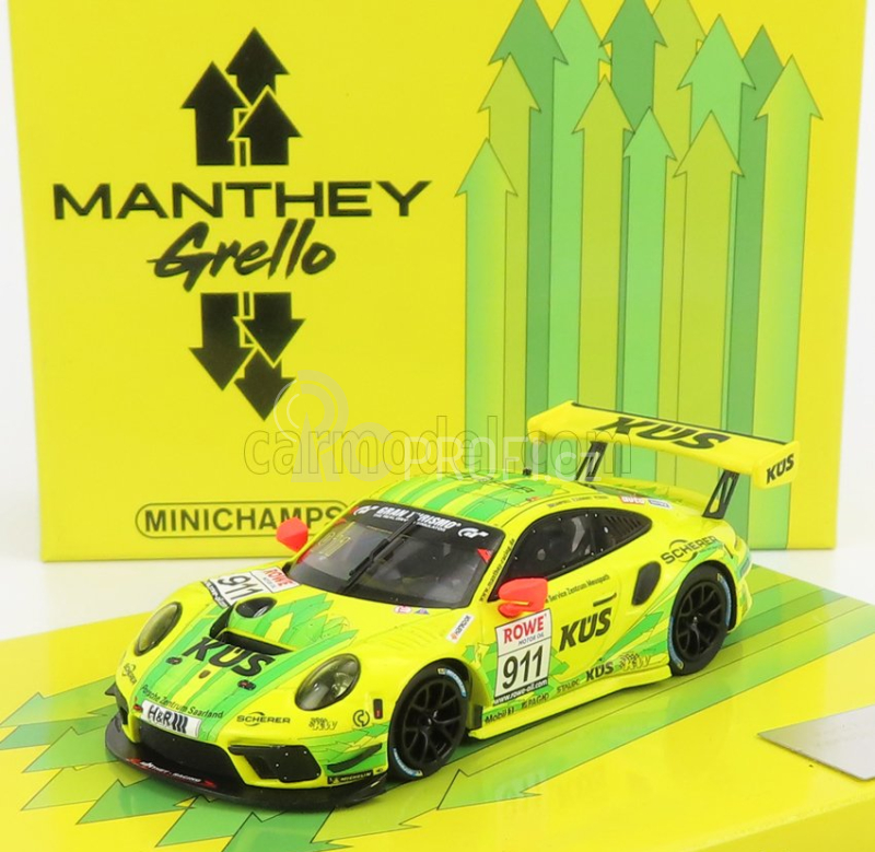 Minichamps Porsche 911 991-2 Gt3 R Team Manthey Racing N 911 1:43, žlutá