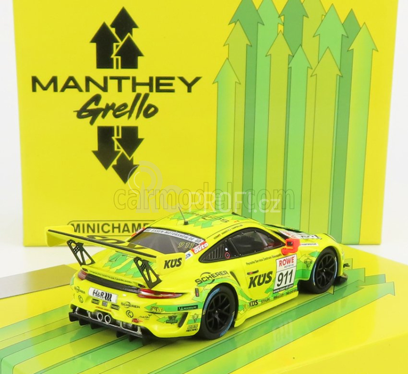 Minichamps Porsche 911 991-2 Gt3 R Team Manthey Racing N 911 1:43, žlutá