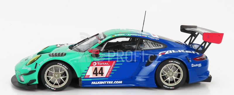 Minichamps Porsche 911 991 Gt3 R Falken Motorsports N 44 1:18, zelenomodrá